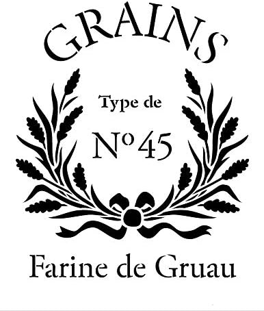 סטנסיל Farine de Gruau מאת Studior12 | דגנים צרפתיים אמנות מילים - תבנית Mylar לשימוש חוזר | ציור גיר מדיה